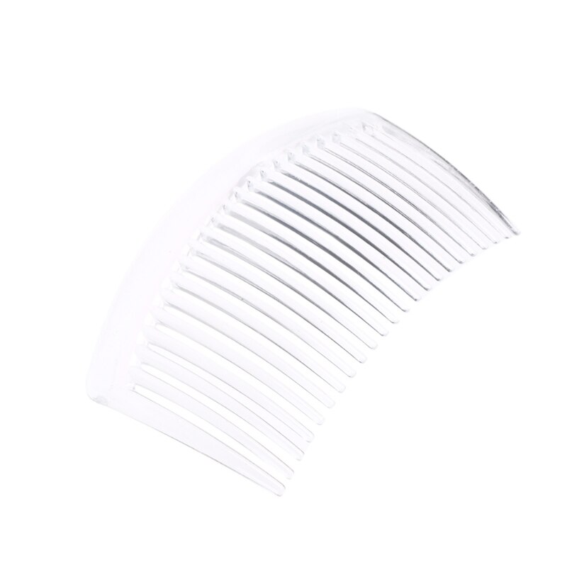 5 Teile/satz Handgemachte Kamm 23 Zahn Kunststoff Headwear Haar Zubehör Frauen DIY Clip: Beige