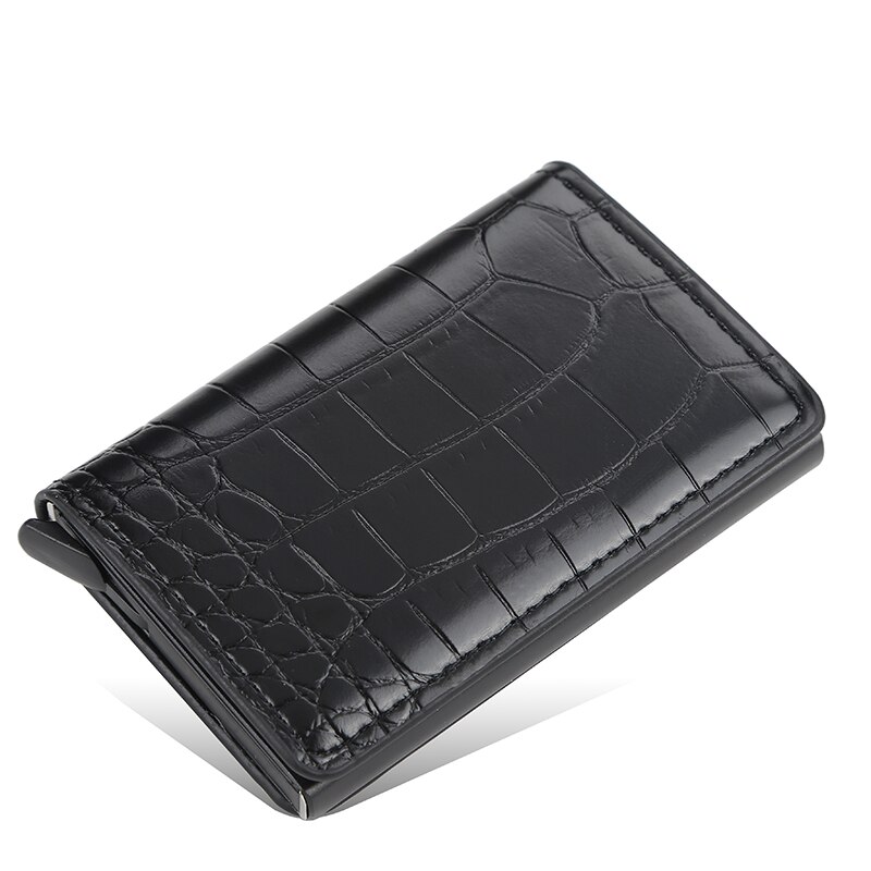 Aluminum Metal Credit Business Mini Card Wallet Man Women Smart Wallet Business Card Holder Rfid Wallet