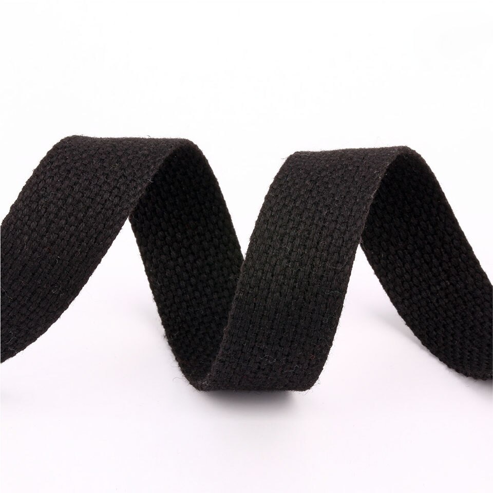 20mm 50 Yards Soft Cotton Canvas Webbing Strap for Backpack 1.2mm-1.5mm Thickness Bias Tape Bag Strap Sewing Ribbon 19 Colors