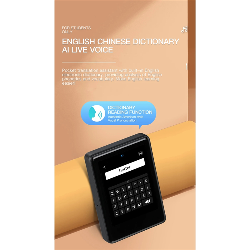 3CGRO-S18 MP4 Music Player Walkman Tela de toque portátil Bluetooth MP3 E-Book Alarme de gravação de rádio FM 64GB