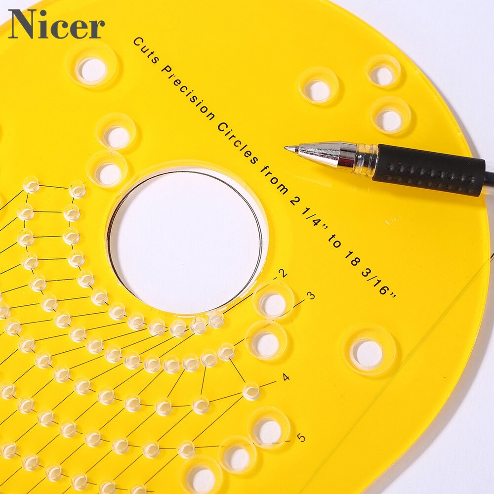 DIY Circle Cutting Jig For Hand Trimmer Wood Router Woodworking Milling Circle Yellow Circle Cutting Jig For Plunge Router