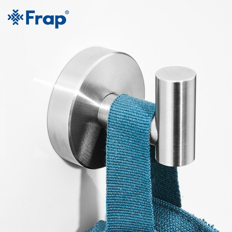 Frap Rvs Zilver Badkamer Hardware Set Handdoekenrek Toiletrolhouder Handdoek Bar Haak Badkamer Accessoires Y38124