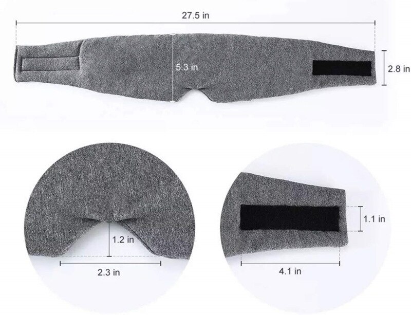 1 PC Maschera di Sonno Confortevole Traspirante Sacco A Pelo Maschera per Gli Occhi Regolabile Visiera paraocchi benda occhio toppa migliore Notte Compagno