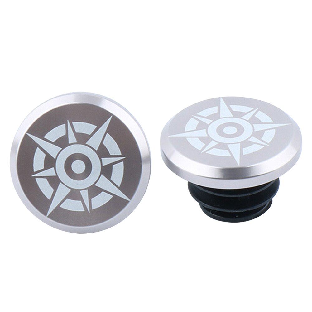 Tapones de aleación de aluminio para manillar de bicicleta, 2 piezas, para Shimano MTB, accesorios plegables para bicicleta de montaña y carretera: Grey Astral
