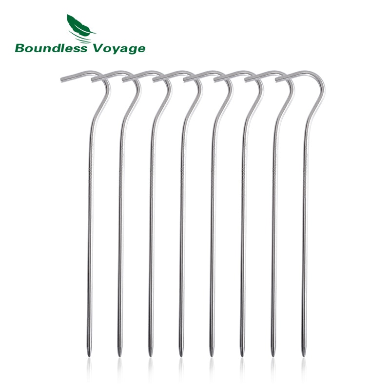 Grenzeloze Voyage Titanium Tentharingen Outdoor Camping Tent Stakes Canopy Nail Grond Pin Tent Accessoires