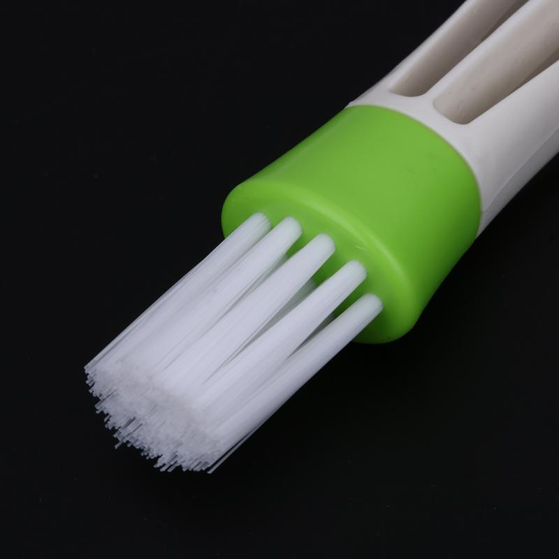 1Pc Multi-functional Cleaning Brushes Double Ended Car Air Conditioner Vent Slit Brush Instrumentation Dusting Blind Keyboard