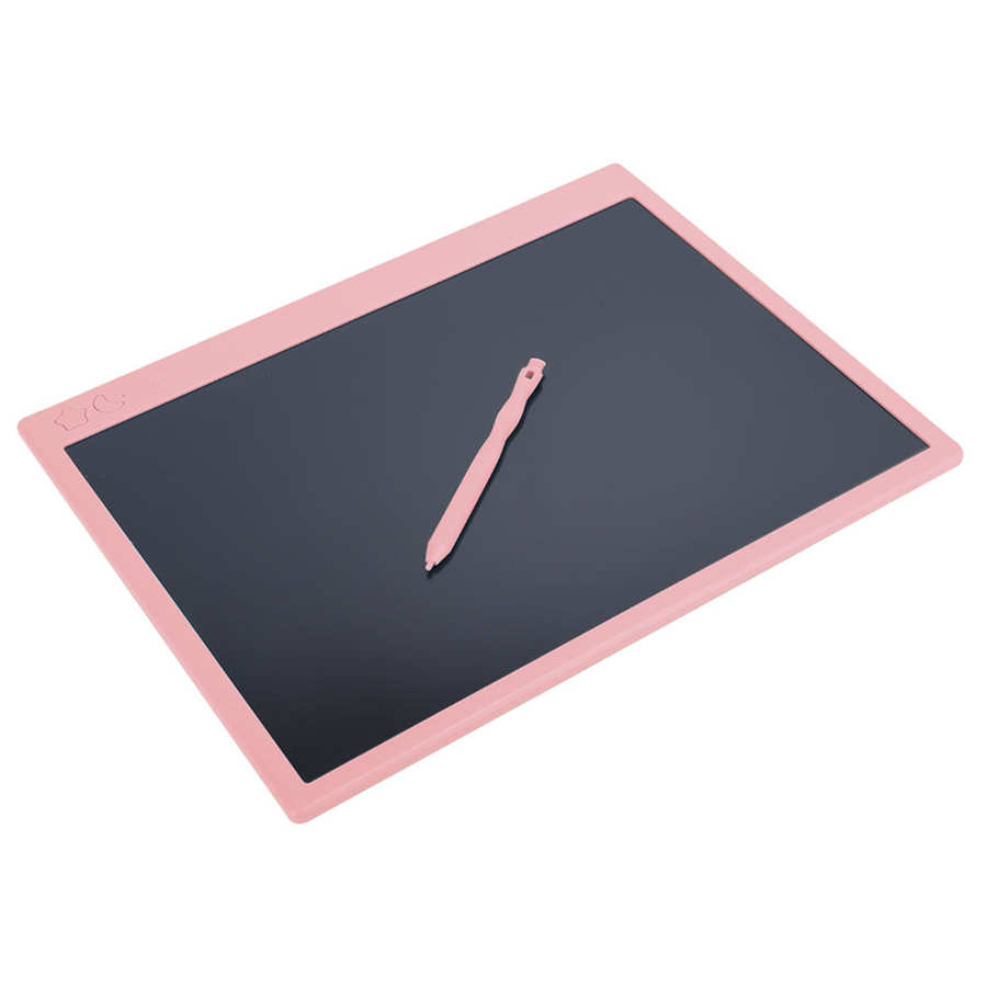 16 Inch LCD Writing Pad Light Energy Electronic Blackboard Color Handwriting Drawing Board digital tablets graphic pen tablet: Pink