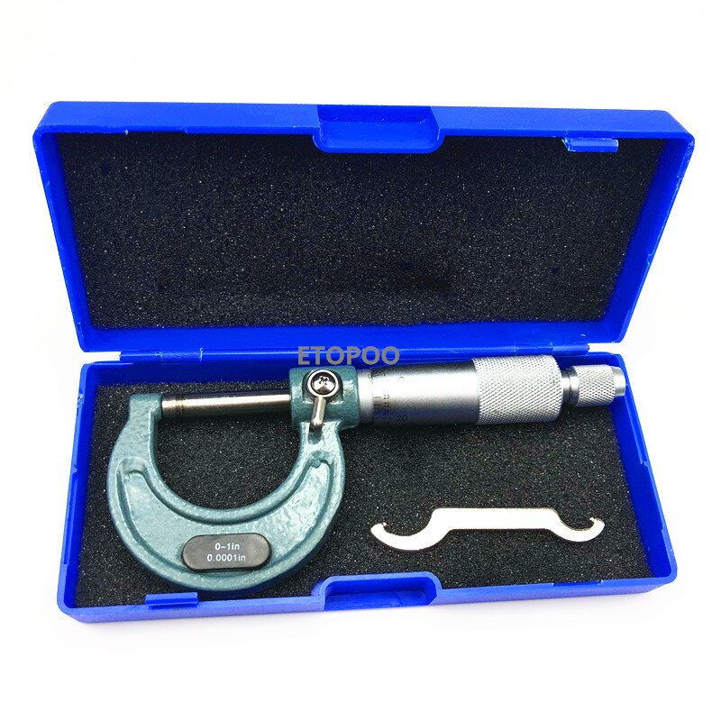 0-25mm 0.01mm yttre mikrometer 0-1 tum 0.001 "mikrometer 0.001 " tjocklek mätverktyg för tjocklek