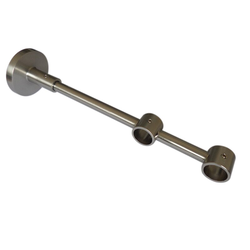 2 st  d16mm gardinstång dekorativt dubbelfäste 13.5/6cm ,  gardintillbehörsfäste för fönsterdekoration: Rostfritt stål