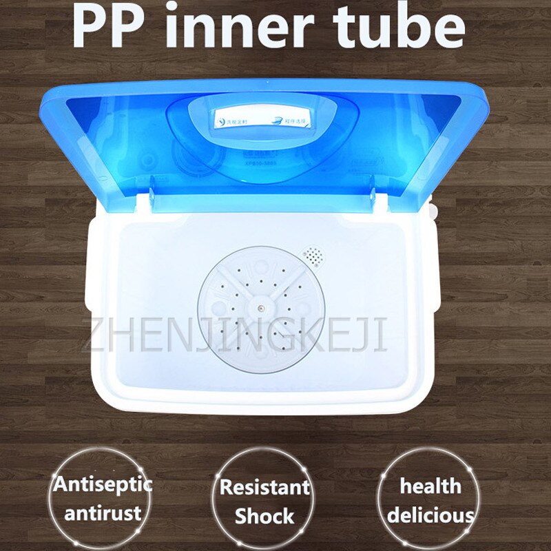 5.0KG Small Mini Washing Machine 220V Single Barrel Semi-Automatic With Dehydration Children's Wear Shirt Household Appliances