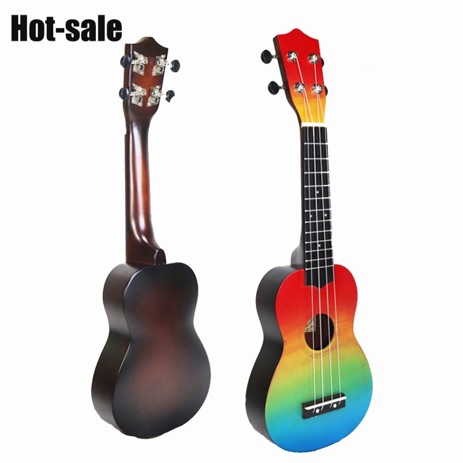 21 inch Ukelele Ukulele Combo Mahogany Soprano Gecko Uke 4 string Hawaiian Mini Guitarra with Stringed Musical Instrument Kits: Type4