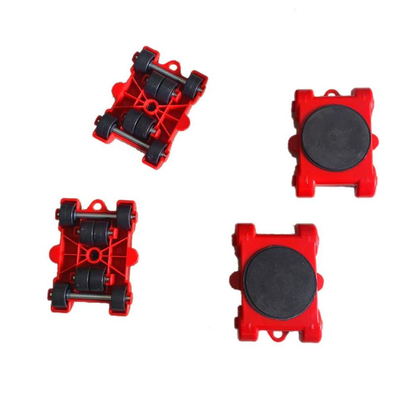 5pcs Portable Home Trolley Lift Elaborate Manufacture Prolonged Durable Move Transport Mover for Heavy Furniture Moving
