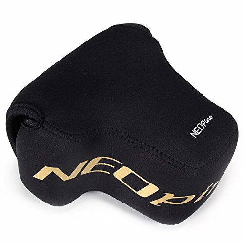 Draagbare Neopreen Zachte Waterdichte Inner Camera Case Cover Tas voor Nikon CoolPix P900 P900s Panasonic Lumix FZ2000 FZ2500 Camera: Black