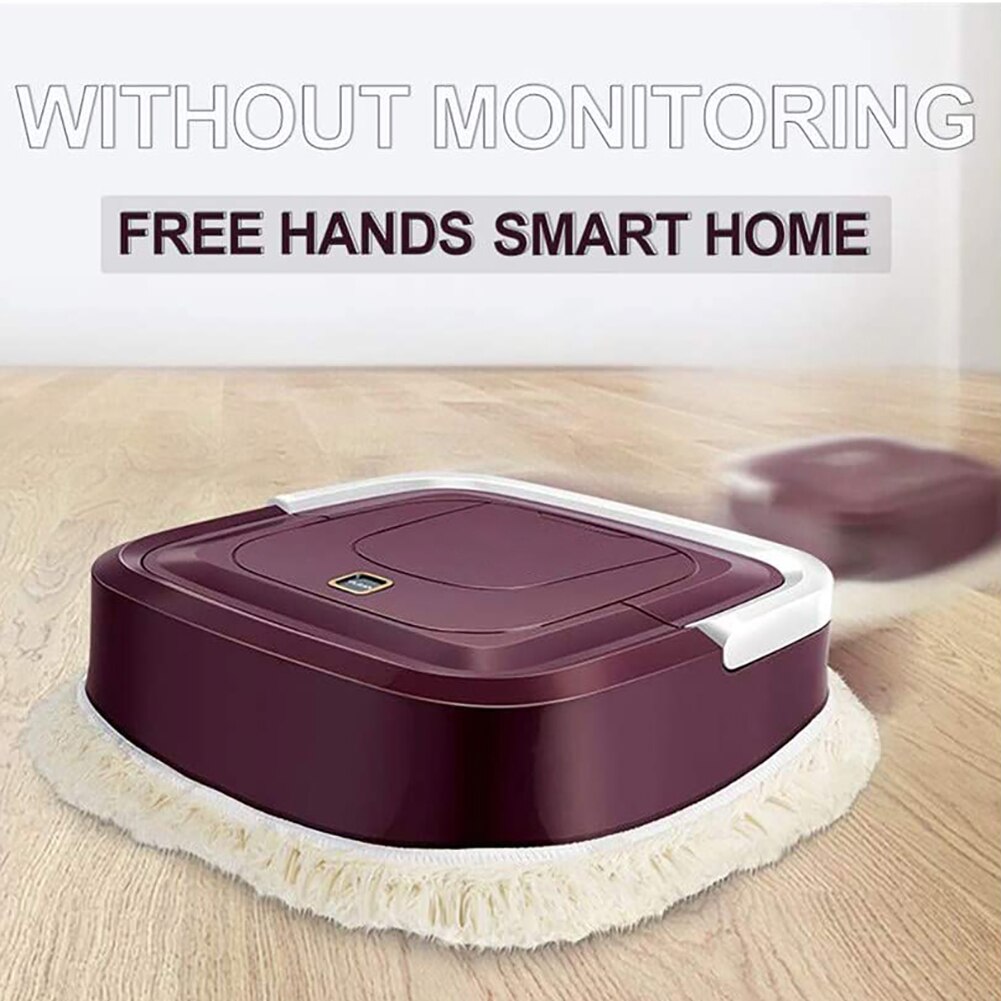 Elektrisk mopp maskin auto smart robot dammsugare hand push golvsopning laddningsbar hem automatisk golvrengöringsmaskin