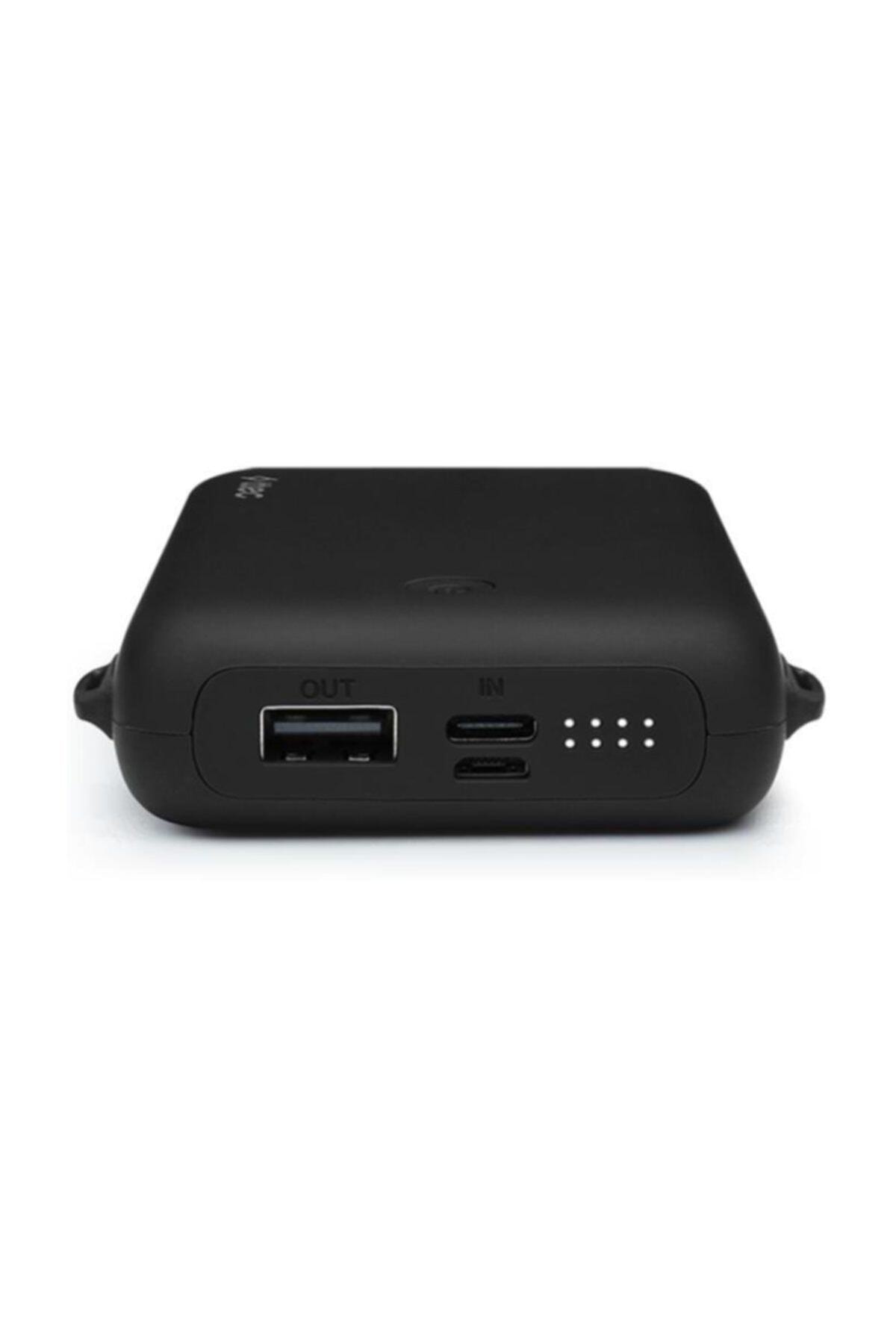 Recharger Duo + Iphone Lightning Built-In Wired Portable Charger/Powerbank Black 10.000mah
