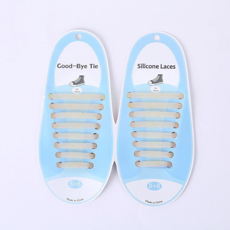 cordones elasticos zapatillas cordones zapatillas cordones elasticos cordones de calzado Cordones elásticos de silicona para zapatos para hombre y mujer, cordones especiales de goma, 13 colores, 16 unids/lote: Gold