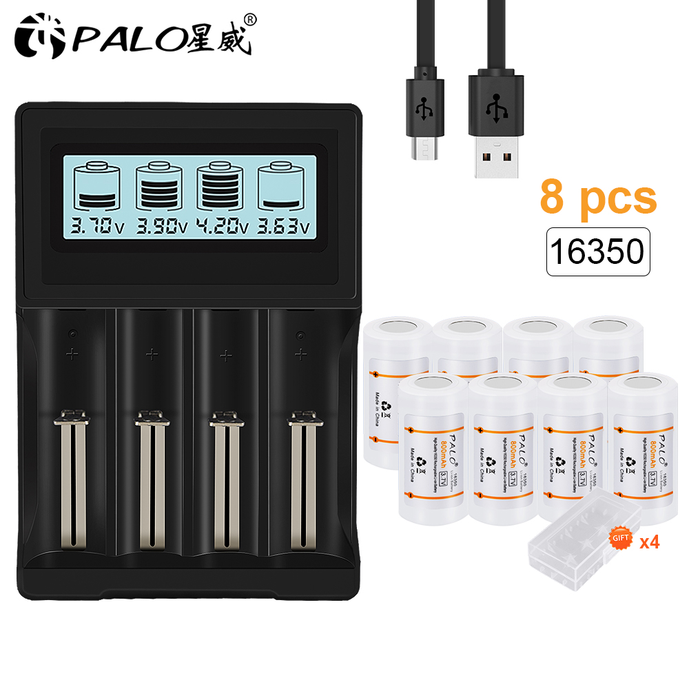 Palo cr123a 800 wiederauf ladbare batterie mah Lithium li-Ion cr123 batterien für LED taschenlampe arlo sicherheits kamera l70: Grün