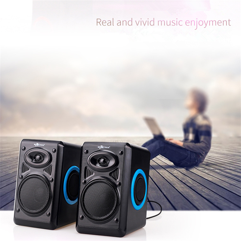 Surround Computer Speakers Met Diepe Bass Usb Bedrade Powered Multimedia Speaker Voor Pc Laptops Builtin Vier Luidspreker Membraan