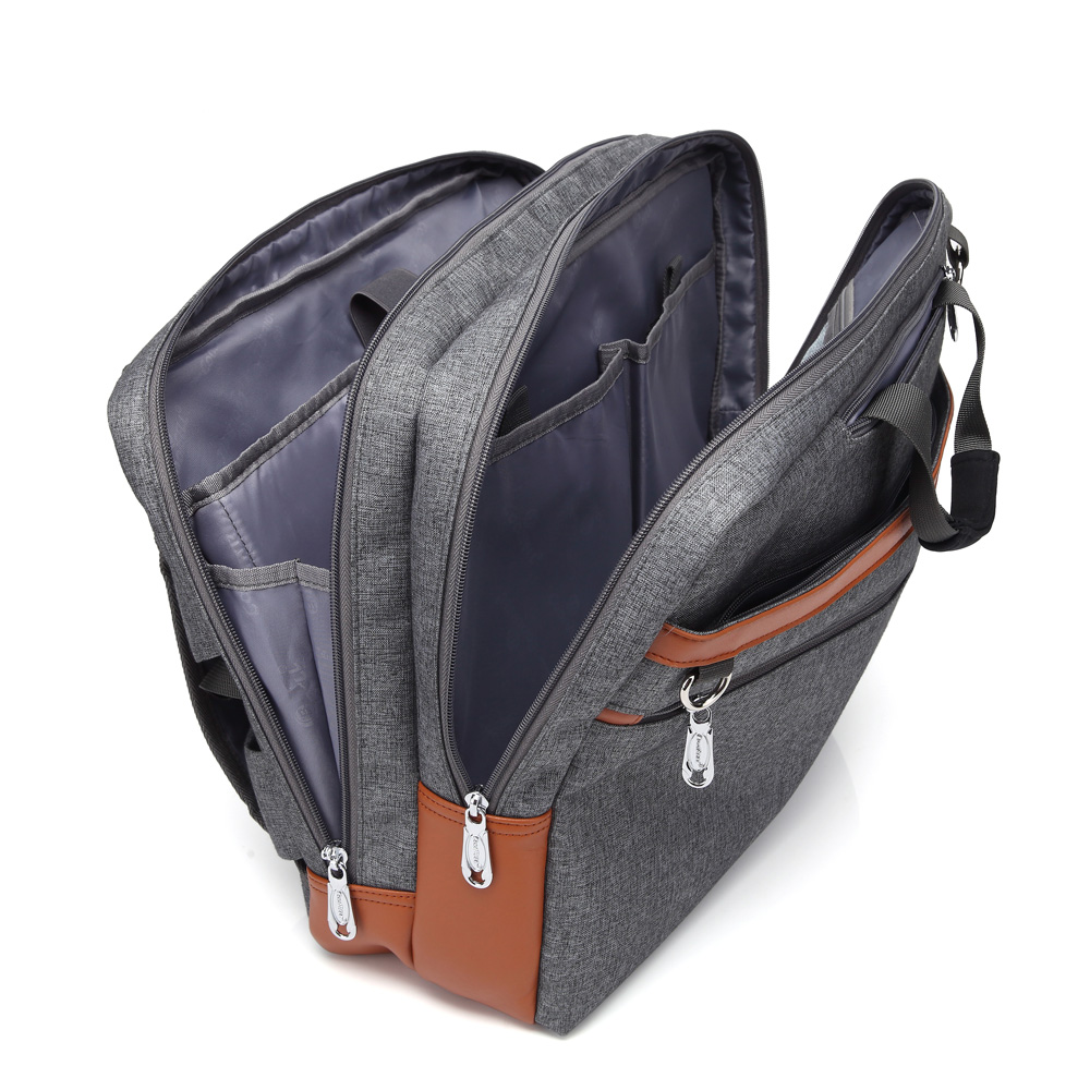Mochila portátil Convertible COOLBELL de 17,3 pulgadas, mochila multifuncional de gran capacidad para estudiantes, mochila de viaje de negocios