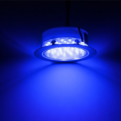 QACA LED Deck Recessed Inground Lights Garden Stairs Path Outdoor and Indoor Decoration Lamp B107: Blue