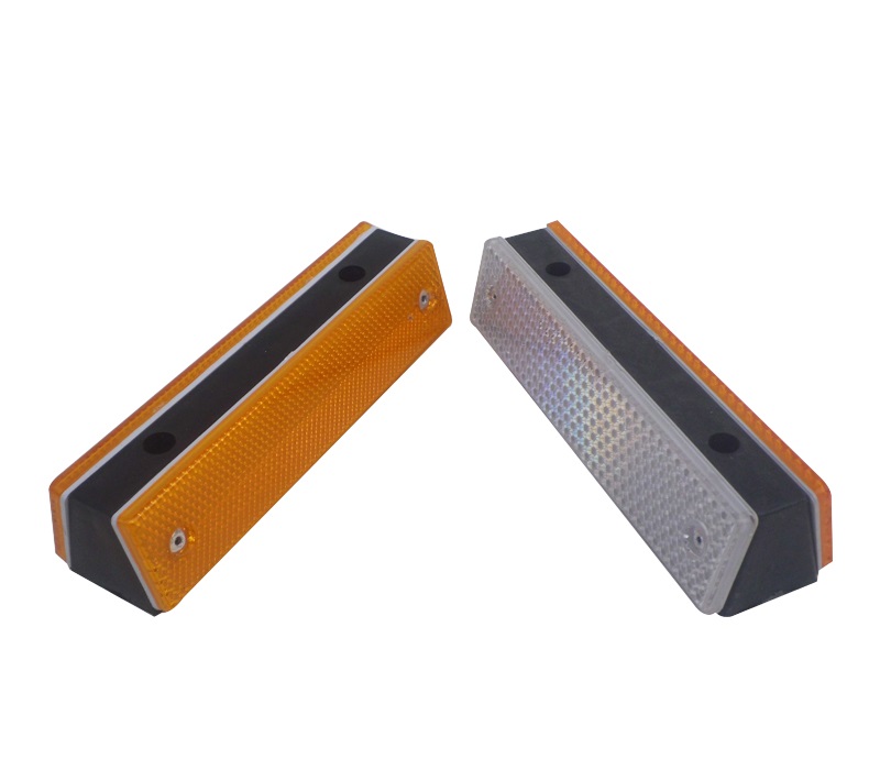 Double sided attached type rectangle contour standard traffic reflective sign traffic direction