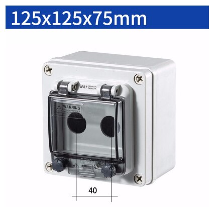 Indoor and outdoor waterproof button switch control box plastic rainproof electric control box box electrical protection cover: A-2