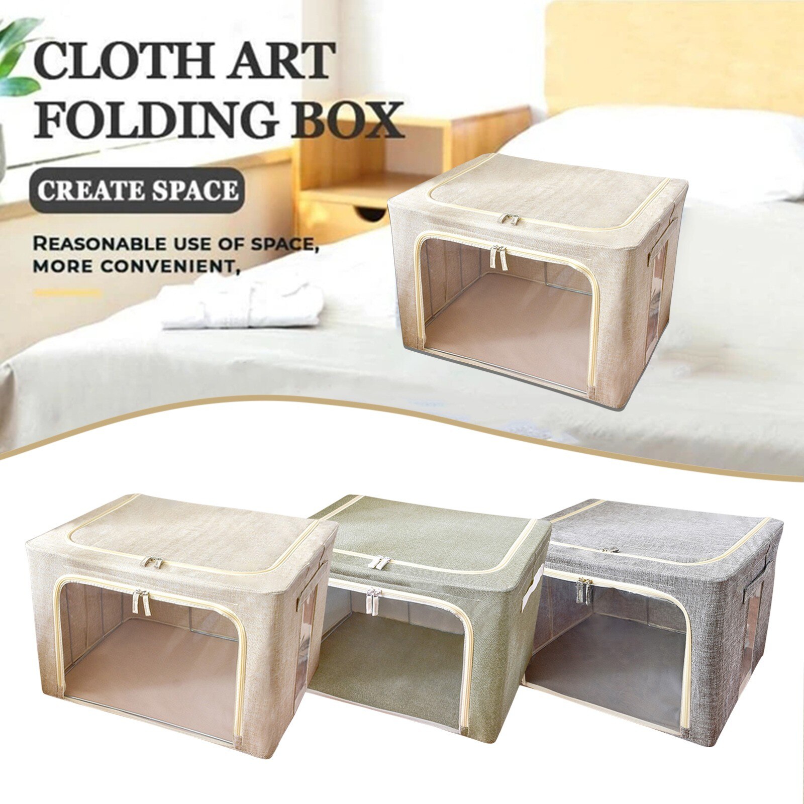 4# Home Closet Storage Bags Clothes Container Box Foldable Pouches Home Organizer Clothes Cabinet Closet Home Organizer