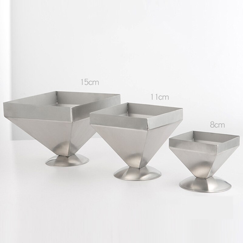 Rvs vierkante/rechthoekige pagode vleesvorm, saladeschaal gebakken rijst vorm, keuken hotel afwas gereedschap