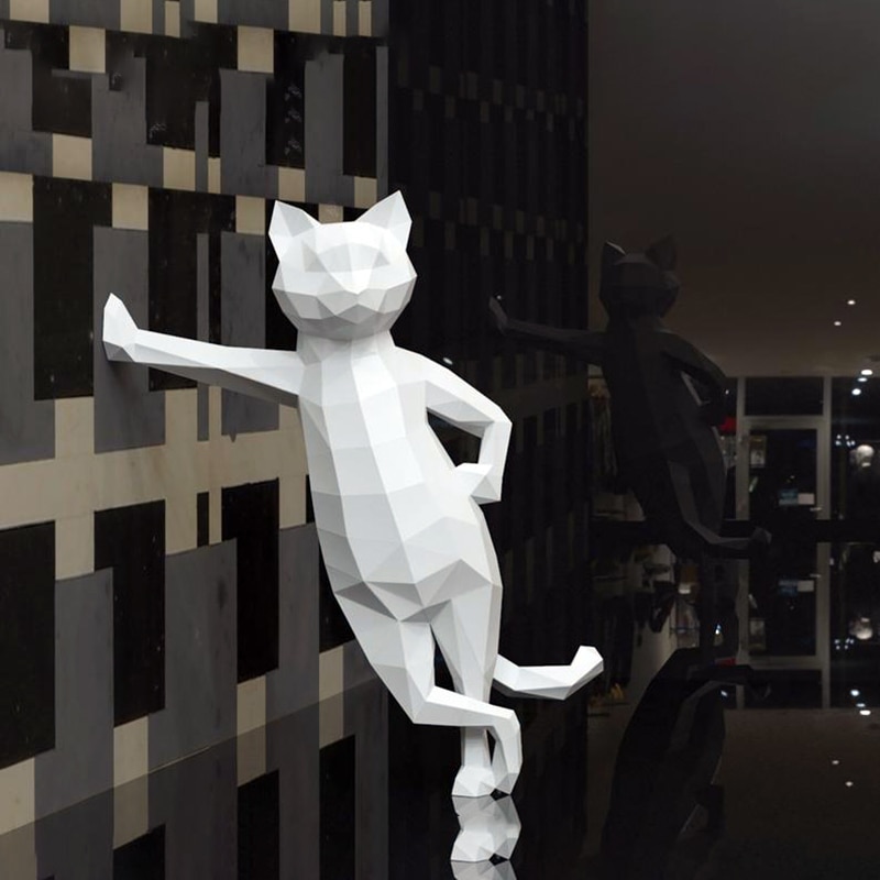 Papercraf 3d paperieläinmallit dobermanni pinseri kissa paperityö lelu kodinsisustus seinäkoriste palapelit koulutusopetus diy