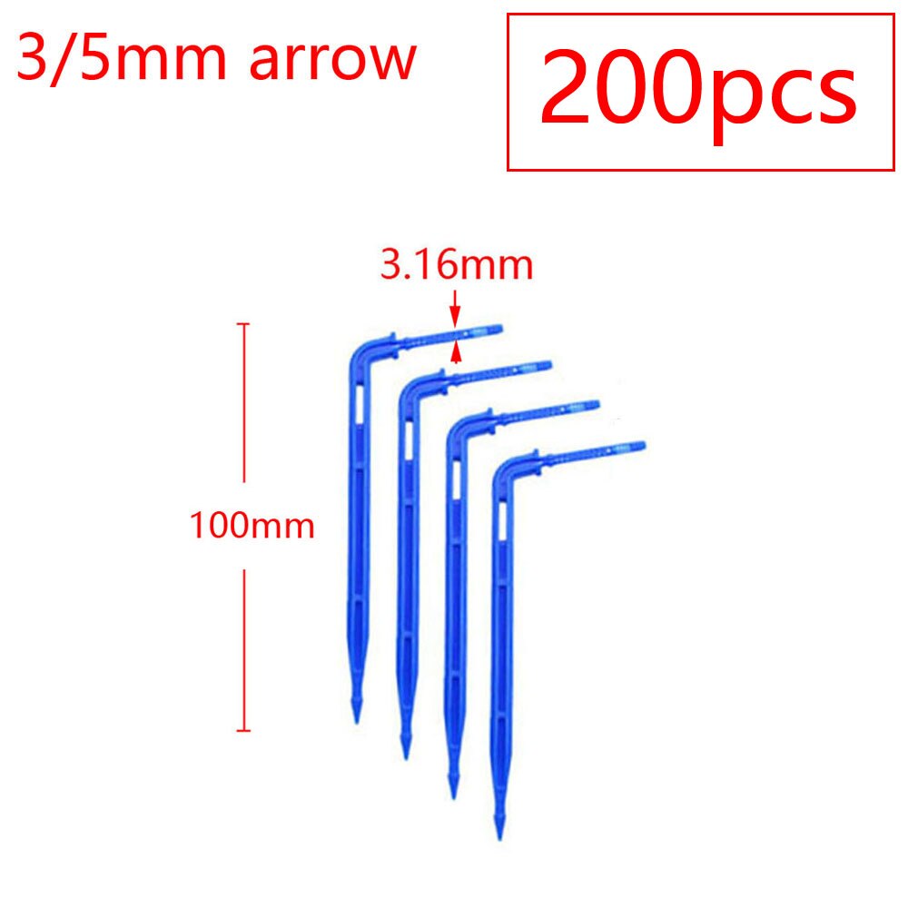 2L 4L 8L Pressure Compensating Dripper 2/4-way Arrow Dropper Connector Cross Water Splitter For Arrow Drip System Emitter: Pink