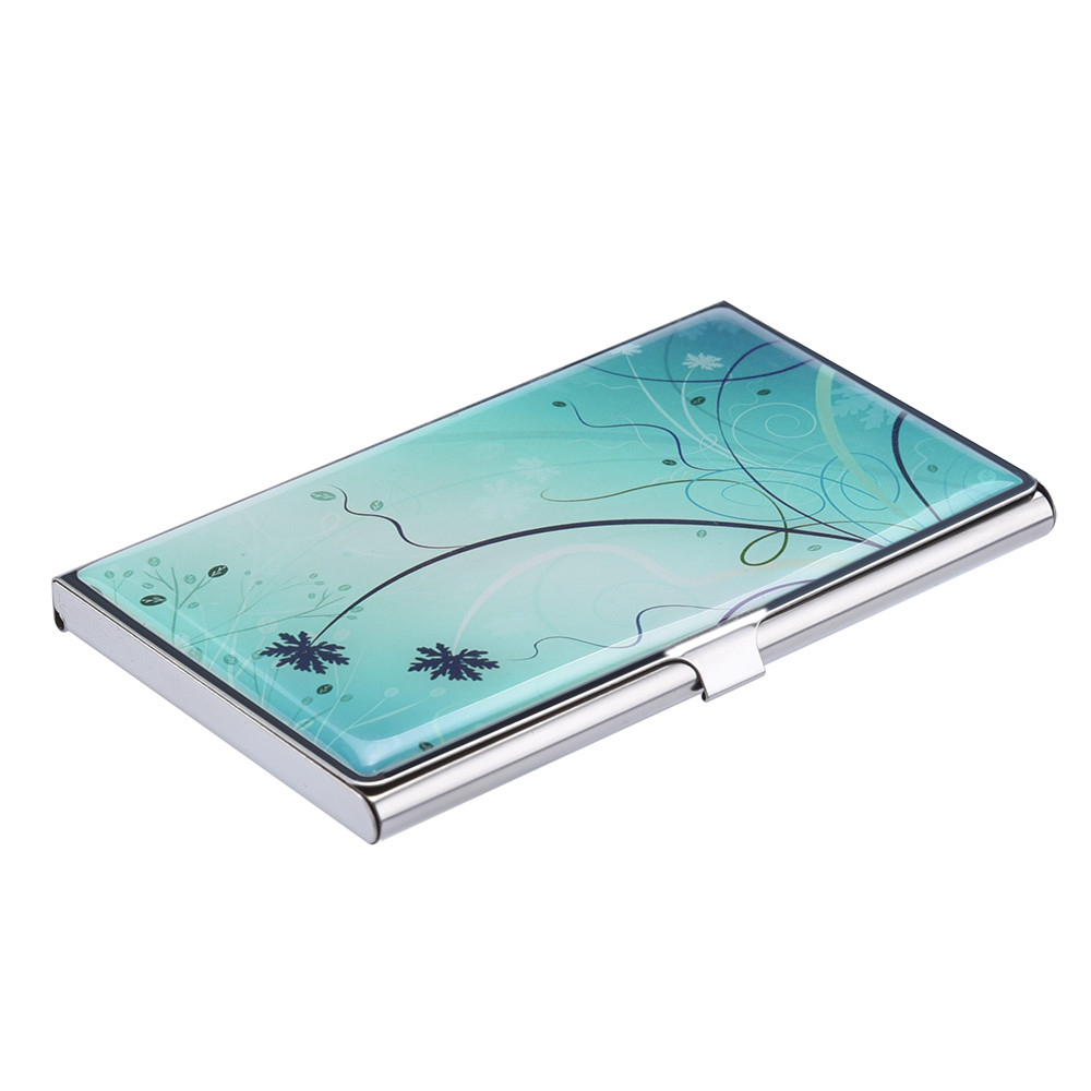 Slim Card Pack Credit Card Holder Bank Metal Check Sleeve Dedicated Antimagnetic Women Choked Cover 812