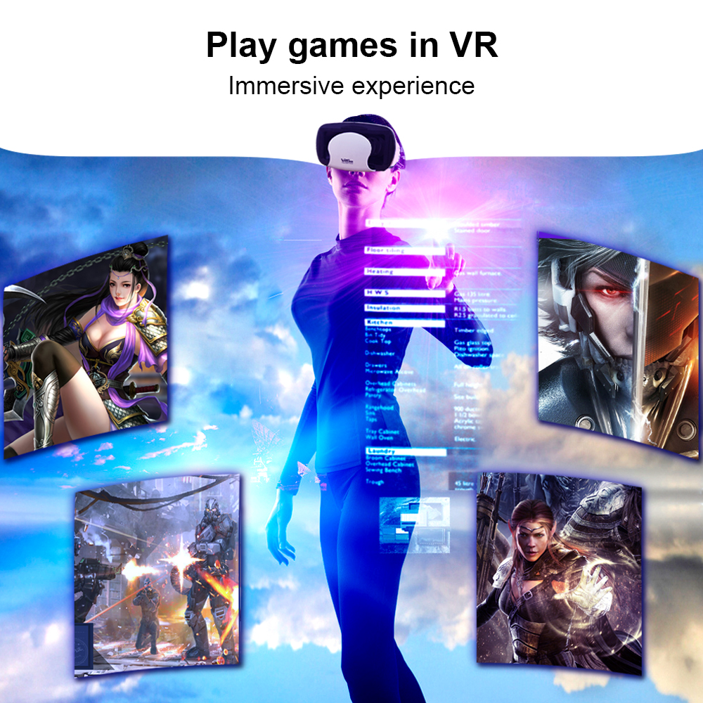VRG Pro 3D lunettes VR casque de réalité virtuelle pour Smartphone Samsung lunettes VR appareils pour jeux pour téléphone portable 5-7'