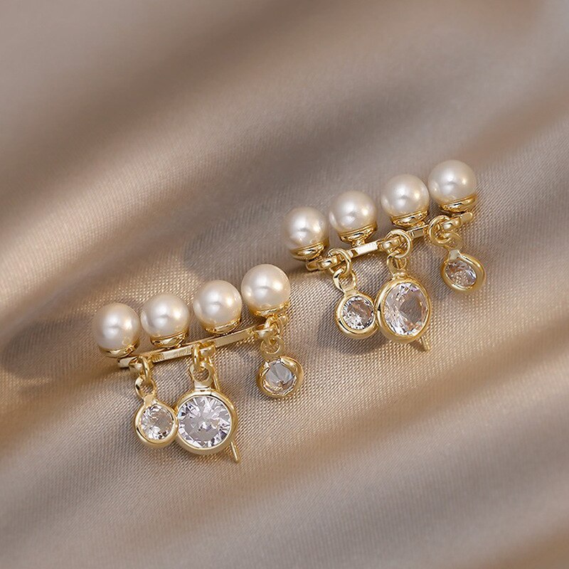 Boucles d'oreilles en Zircon de Style coréen pour femmes, bijoux en cristal brillant, chat, papillon, fleur en forme de cœur, bijoux délicats pour filles: 1