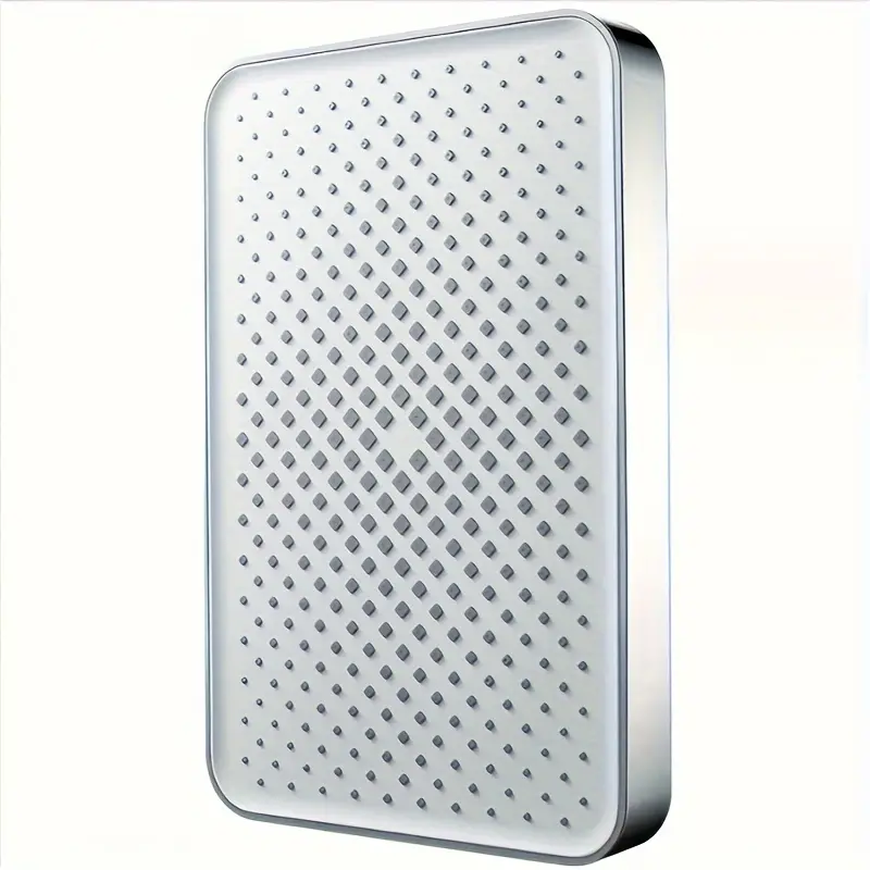 1 Piece Large Inch Large Water Outlet Pressurized Shower Head Water Heater Large Panel Top Spray Home Bathroom Accessories: WHITE