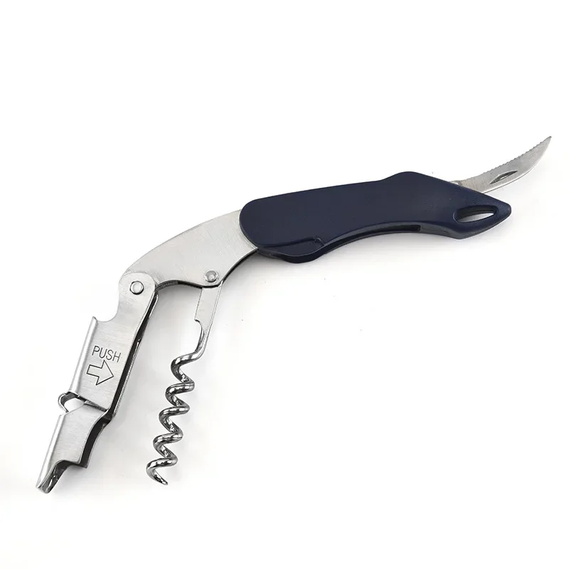 Ouvre-bouteille de vin multifonctionnel, outil de cuisine en liège en acier inoxydable, 1 pièce