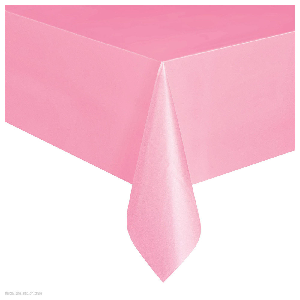 Grote rechthoekige plastic tafelkleed, afwasbaar, feesttafelkleed, wegwerpbaar, effen kleur, verjaardagstafel, banket