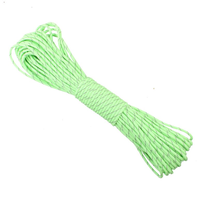 Glow In The Dark Reflecterende Paracord 9 Strengen 5 Kleuren Beschikbaar Survival Parachute Cord: green