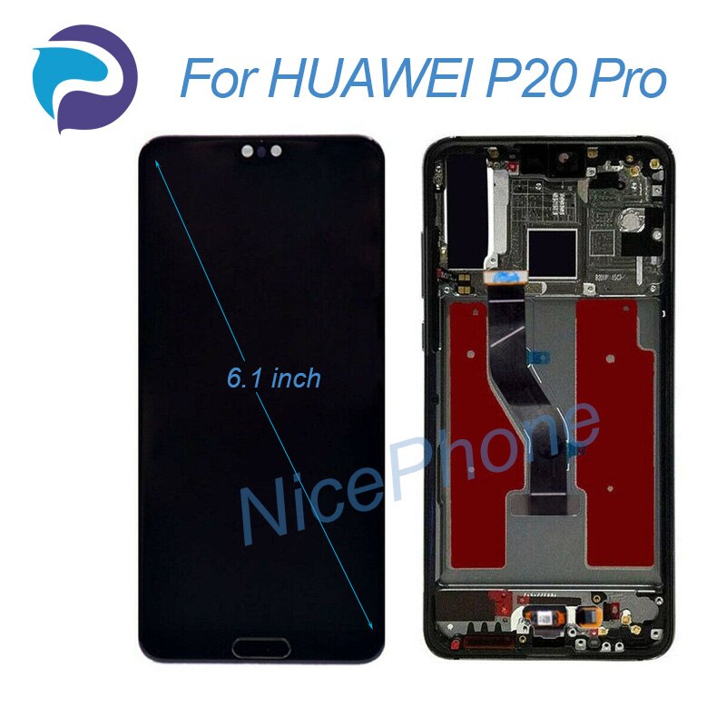 Huawei P20 Pro Lcd-scherm 2240 1080 Touch Digitizer Scherm Vergadering Vervanging CLT-L29C/L29/L09C/L09/AL00/AL01/TL01/AL00L/L04