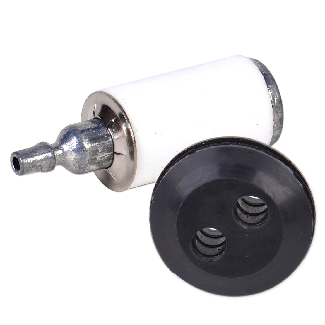 Letaosk novo filtro de combustível gás com 2 buraco linha grommet apto para husqvarna weedeater craftsman motosserra trimmer
