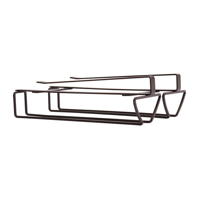 Soporte de copas de vino para colgar en , soporte para copas de vino, soporte para champán debajo del gabinete, organizador de cocina de estante, accesorios para Bar: Default Title