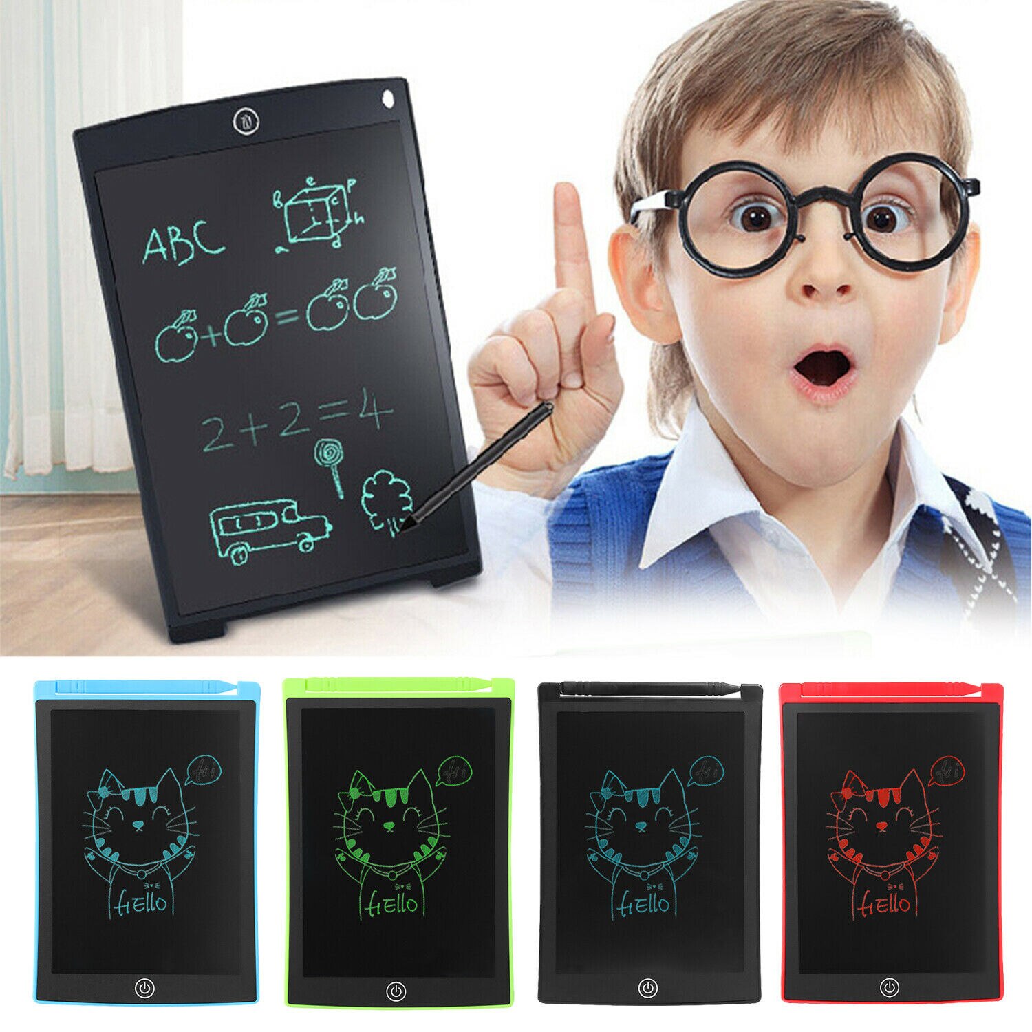 8.5 inch High Bright LCD Tablet Portable Non-magnetic Optical Writing Board Graffiti Electronic Blackboard Non-magnetic