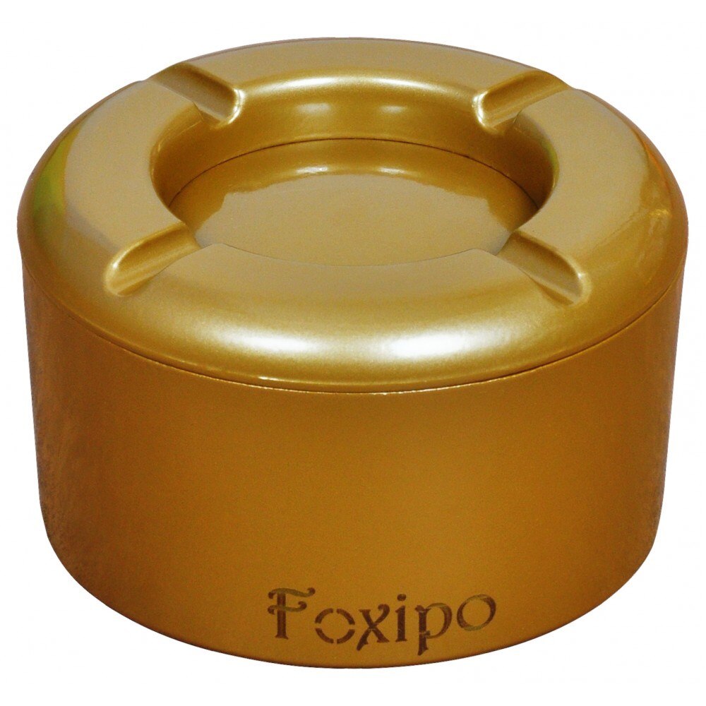 Foxipo Roterende Tafel Asbak/Asbak-Goud Kleur Ronde Model