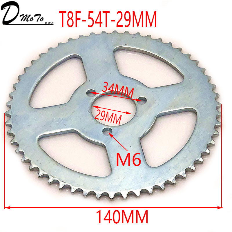 38 44 54 64 74 tand 38t 44t 54t 64t 74t t8f 35mm baghjul mini moto atv quad dirt pit pocket bike cross 47cc 49cc dele