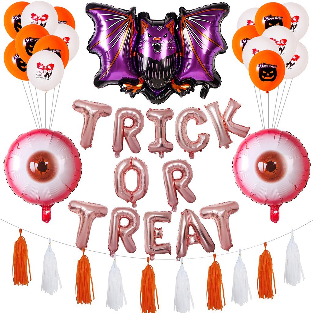 Halloween Ballonnen Combinatie Set Festival Viering Party Home Decoratie Scene Layout Heks Aluminium Film Folie Ballonnen: C