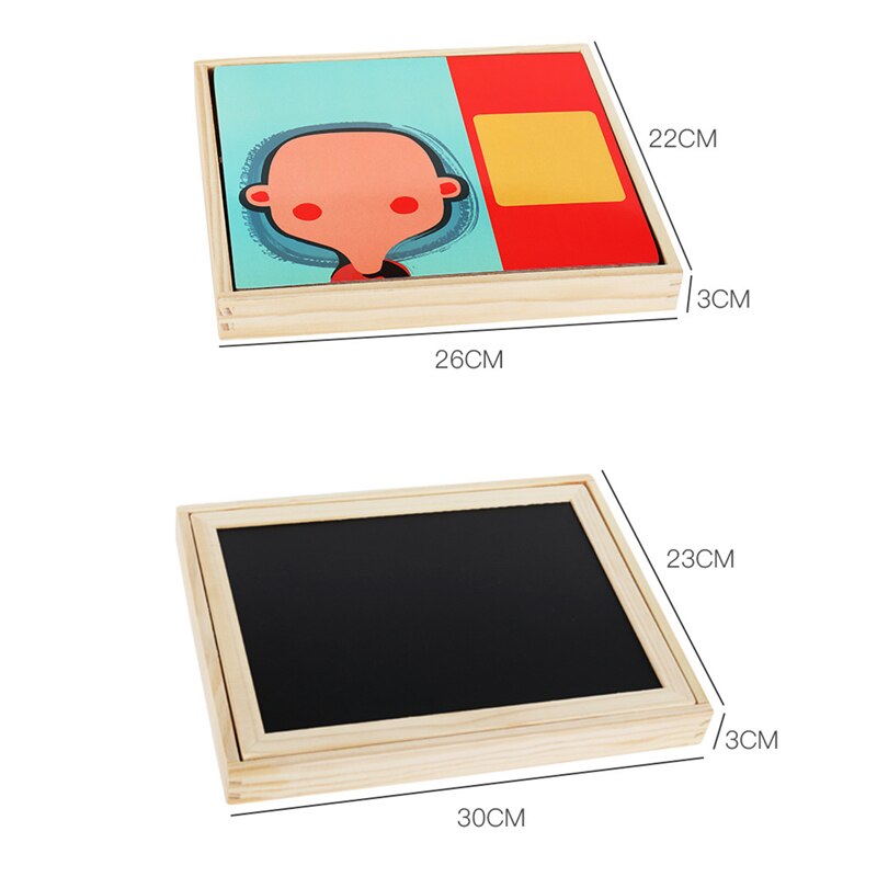 Kinderen Speelgoed Houten Magnetische Puzzel Educatief Speelgoed Kids Tafel Games Fidget Speelgoed Twee Stijlen En 8 Patronen Voor Uw keuze