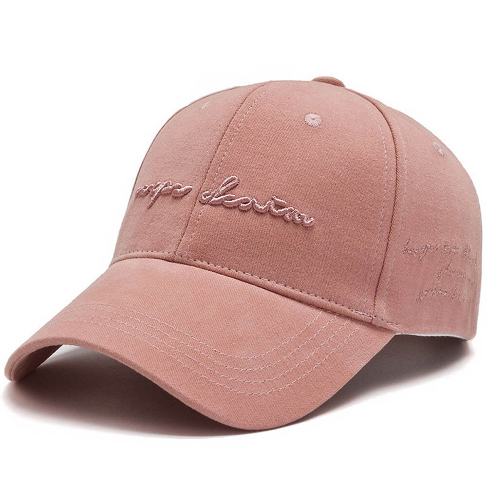 FS 2022 Stilvolle Orange Khaki Frauen Männer Caps Brief 3D Stickerei Sommer Im Freien Baseball Kappe Knochen Trucker Hut Gorras Hombre: Pink Baseball Cap