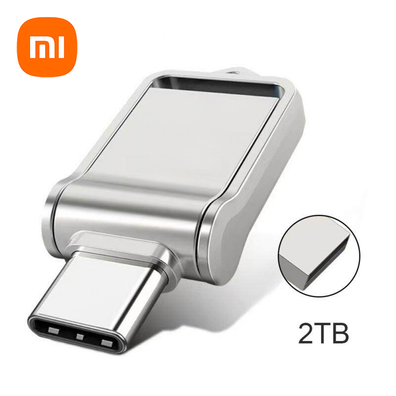 Xiaomi Metal Flash Drive USB 3.2 2TB High Speed Transfer Type-C Interface Dual-Use Flash Memory Stick For Mobile Phone Computer: green