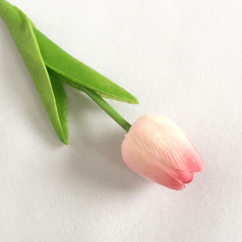 Uds. Flor Artificial de tulipán, flor falsa de tacto Real, ramo para la boda, decoración para el hogar y el jardín: 5pcs pink
