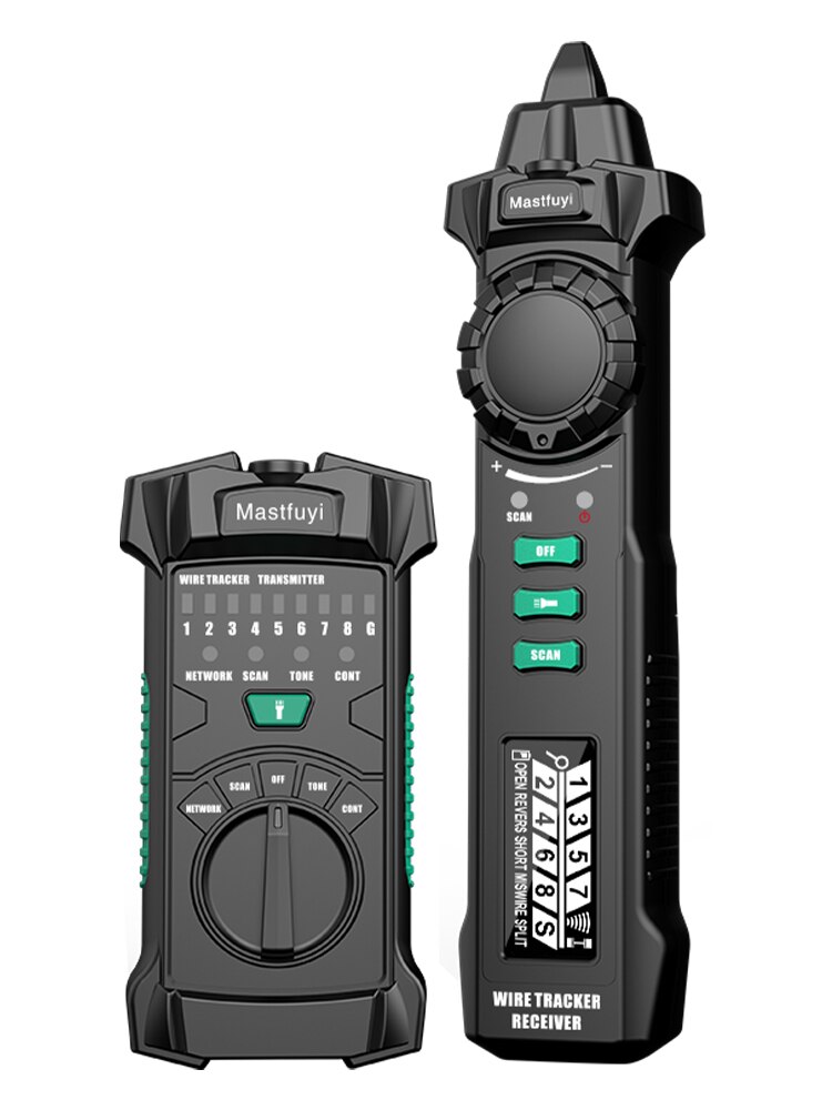 Mastfuyi Network Cable Tracker RJ11/RJ45/Cat5/Cat6 Telephone Wire Tracer Toner Ethernet LAN Tester Detector Line Finder