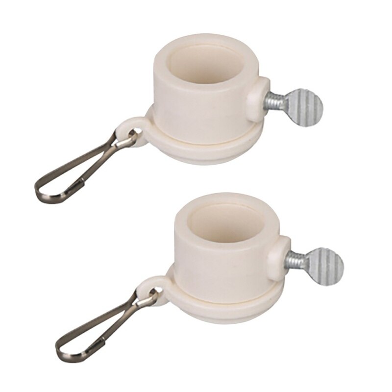 2 Stuks Plastic Vlaggenmast Montage Ringen Set Met Karabijnhaken Met Vaste Hookanti Wrap 360 Draaibare Ring Vlaggenmast Hardware